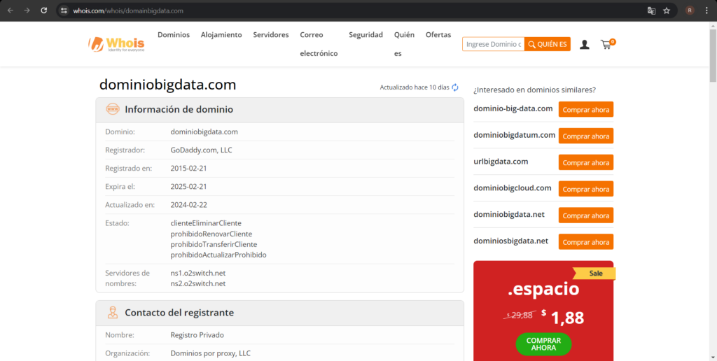 DomainBigData: La Herramienta Todo en Uno para Investigar Dominios en Línea